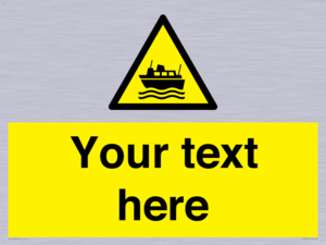 Custom warning ferries crossing vessels